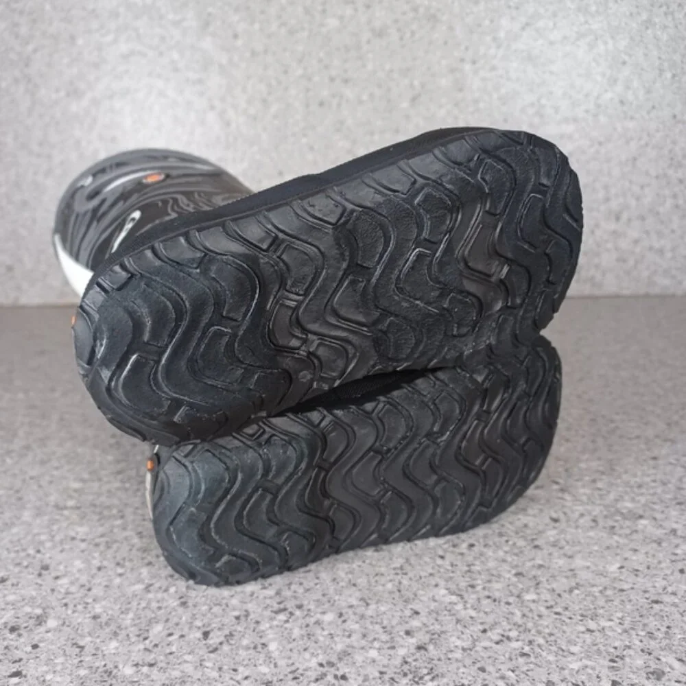 BOGS Rainboot Black Gray Ghost Spooky Kids Waterproof Shoes